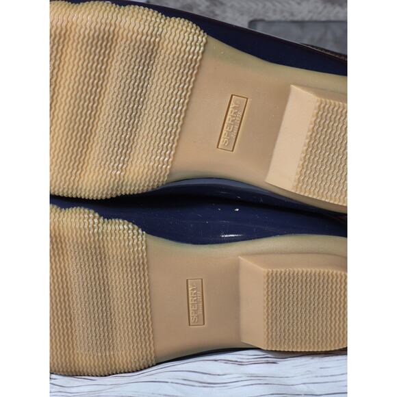 Sperry Saltwater Duck Boot Navy/Brown Womens Size 10M Leather Upper, Ankle Boot - Picture 9 of 9
